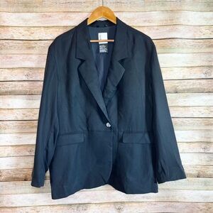 Vuori Women's Black Trestles Twill Blazer Size Large